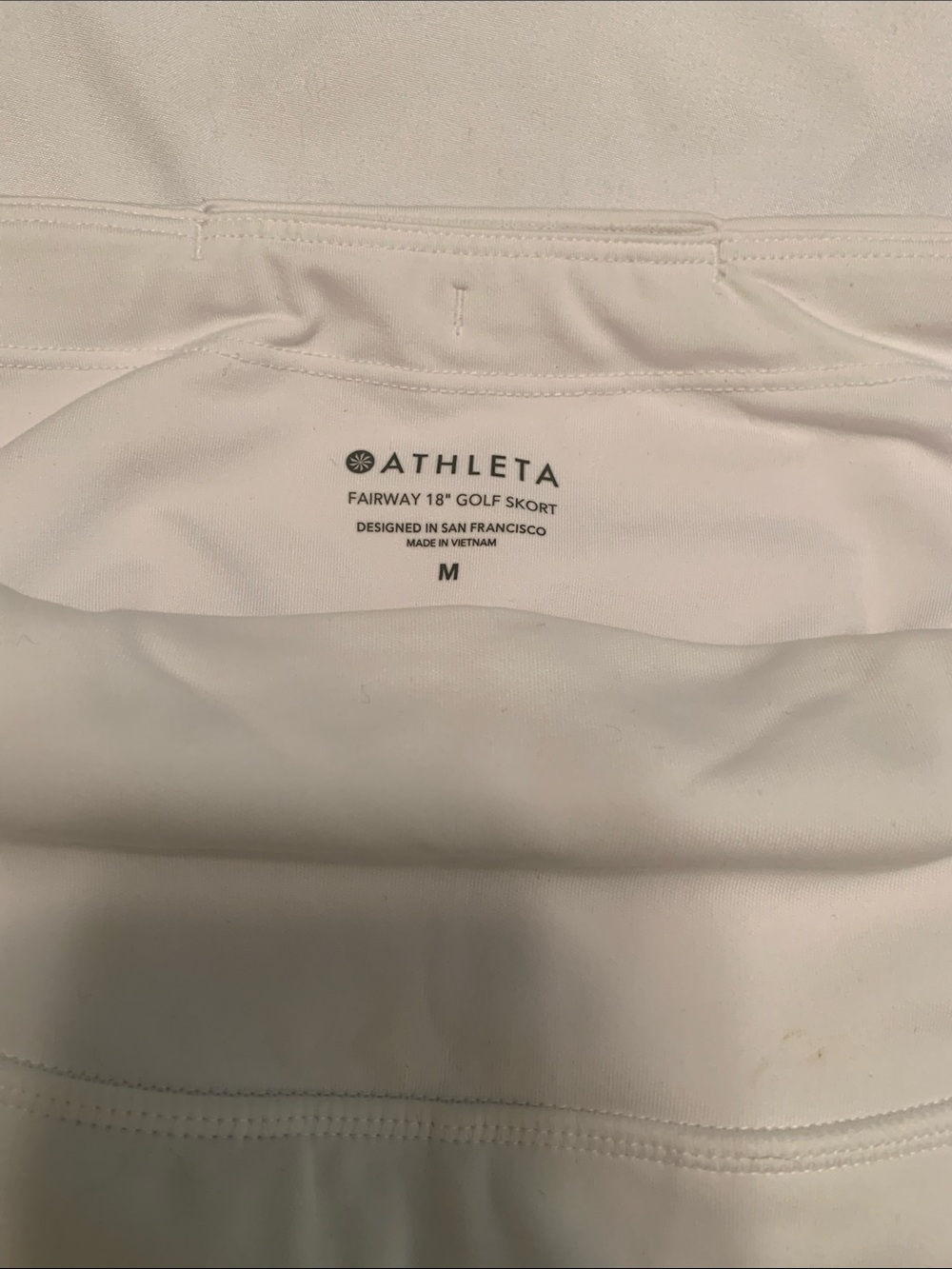Athleta 18” White Fairway Golf Skort - Women's